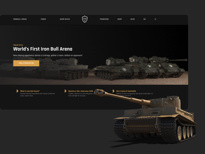 Gamification of WW2 tank replicas